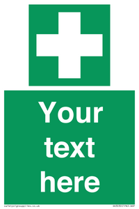 Custom First Aid Sign